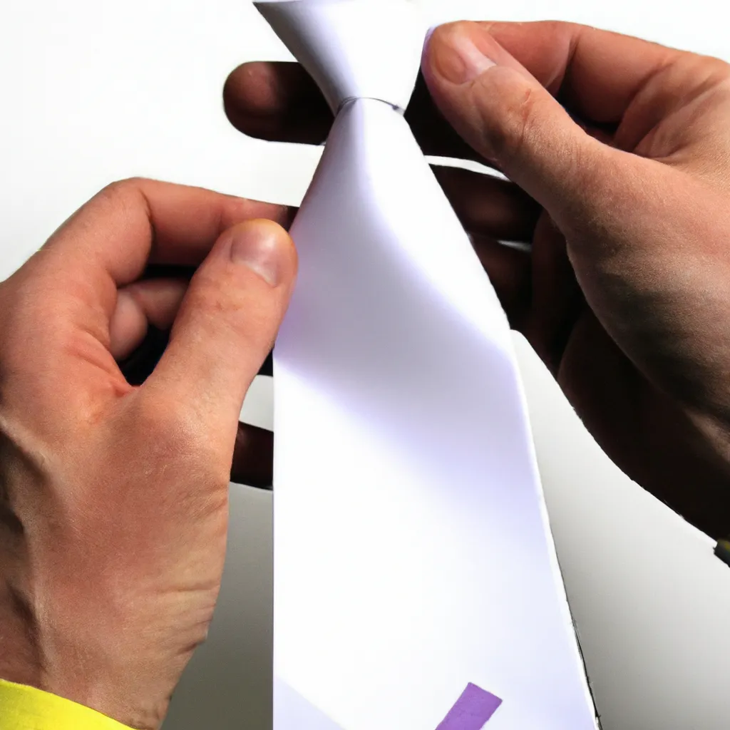 Jak zrobić krawat z papieru?